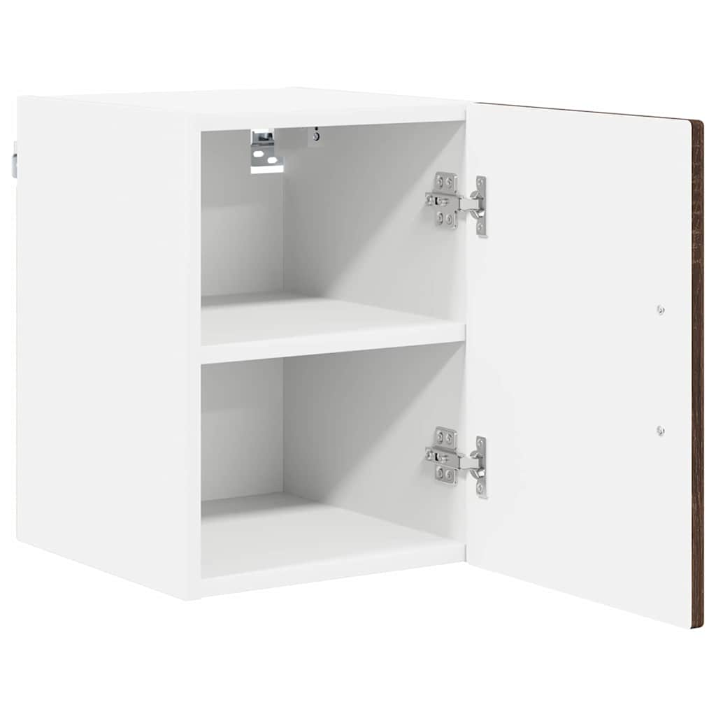 Ormar za Zid Lucca 2 pcs Smeđi hrast 30 x 31 x 40 cm