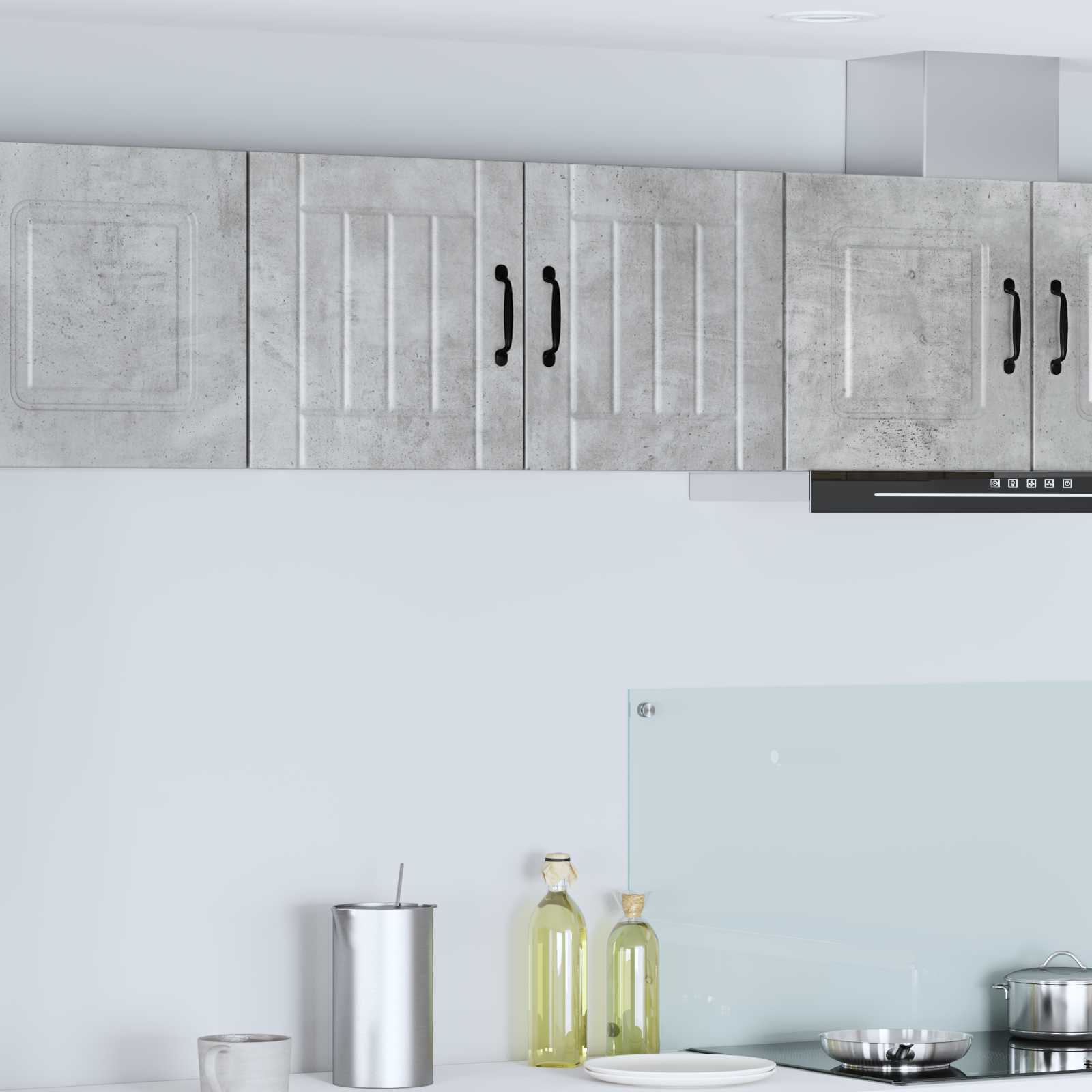 Ormar za Zid Lucca 2 pcs Betonska siva 40 x 31 x 40 cm