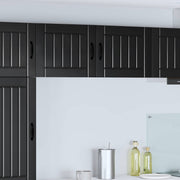 Ormar za Zid Lucca 2 pcs Crna 50 x 31 x 40 cm Konstruirano drvo