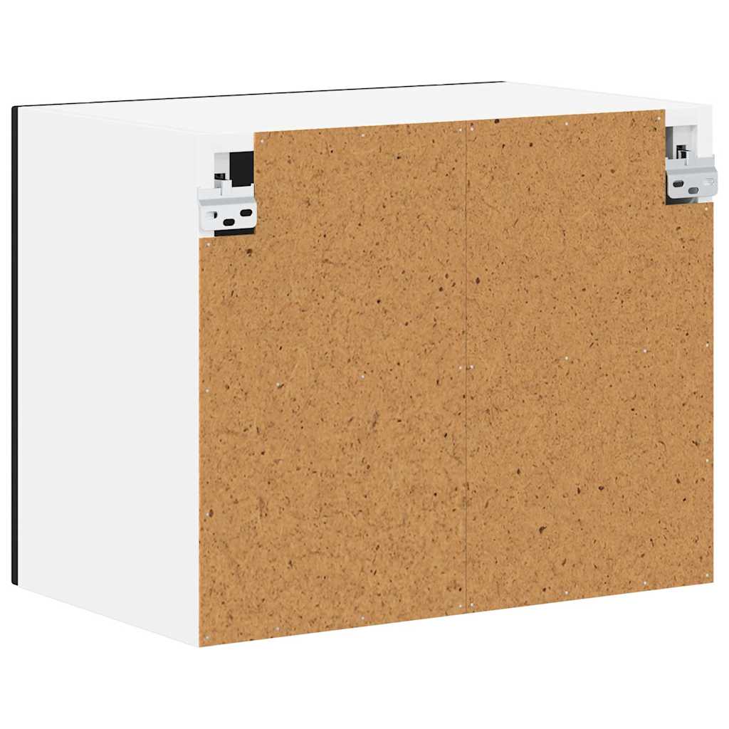 Ormar za Zid Lucca 2 pcs Crna 50 x 31 x 40 cm Konstruirano drvo