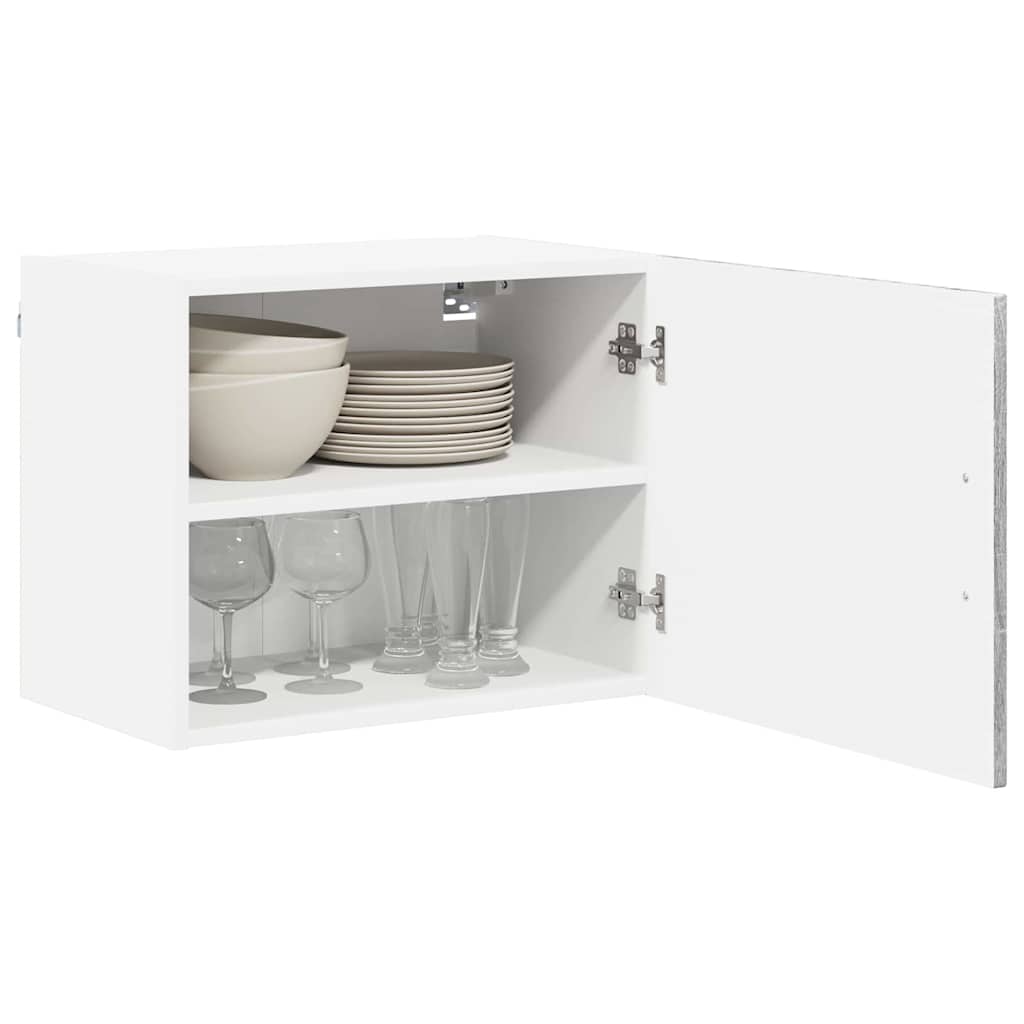 Ormar za Zid Lucca 2 pcs Siva sonoma 50 x 31 x 40 cm