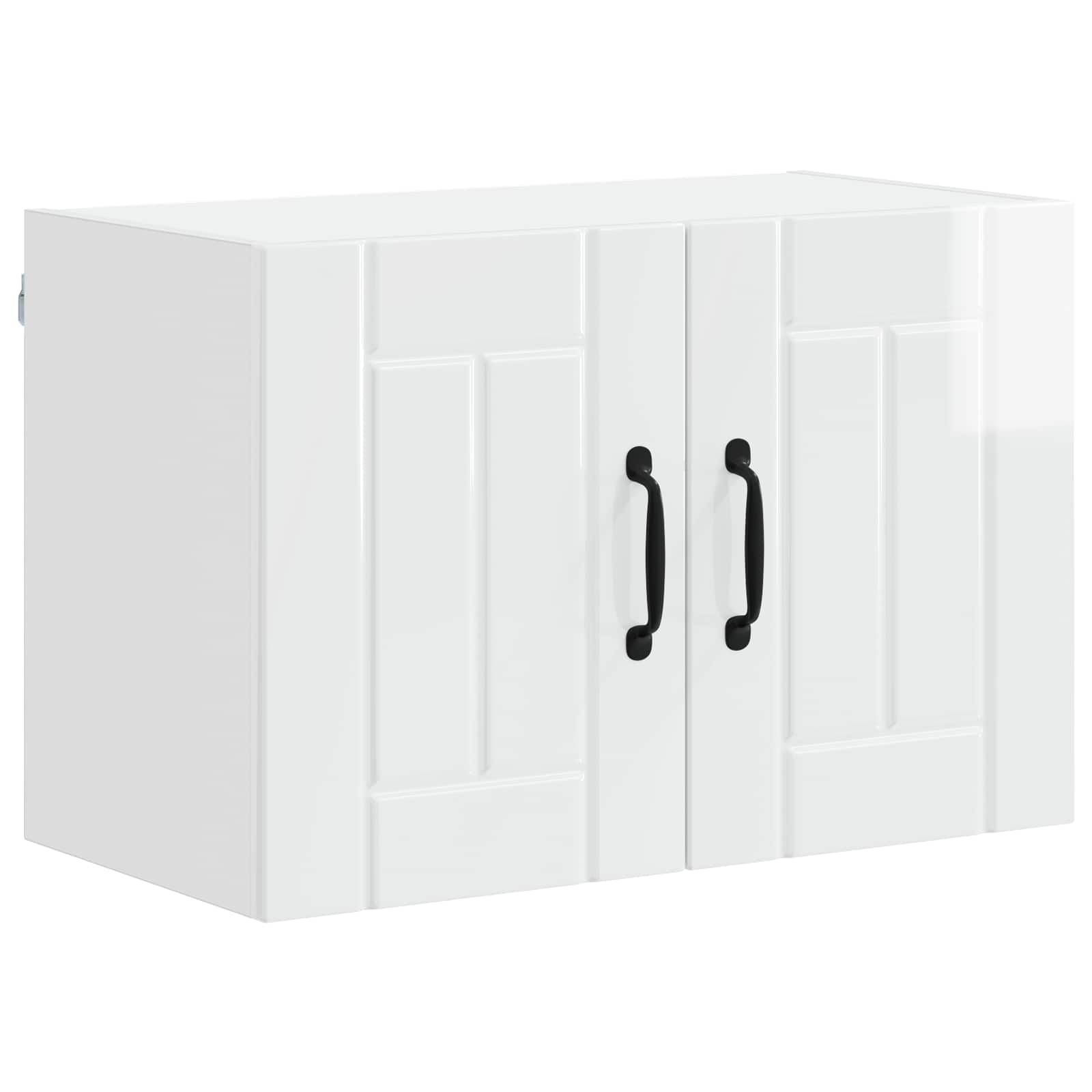 Ormar za Zid Lucca 2 pcs Bijela visokog sjaja 60 x 31 x 40 cm