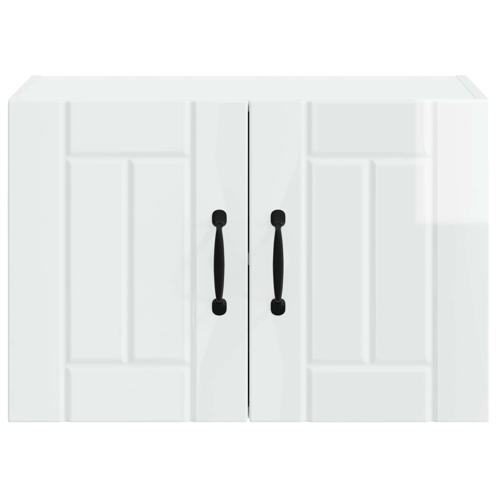 Ormar za Zid Lucca 2 pcs Bijela visokog sjaja 60 x 31 x 40 cm