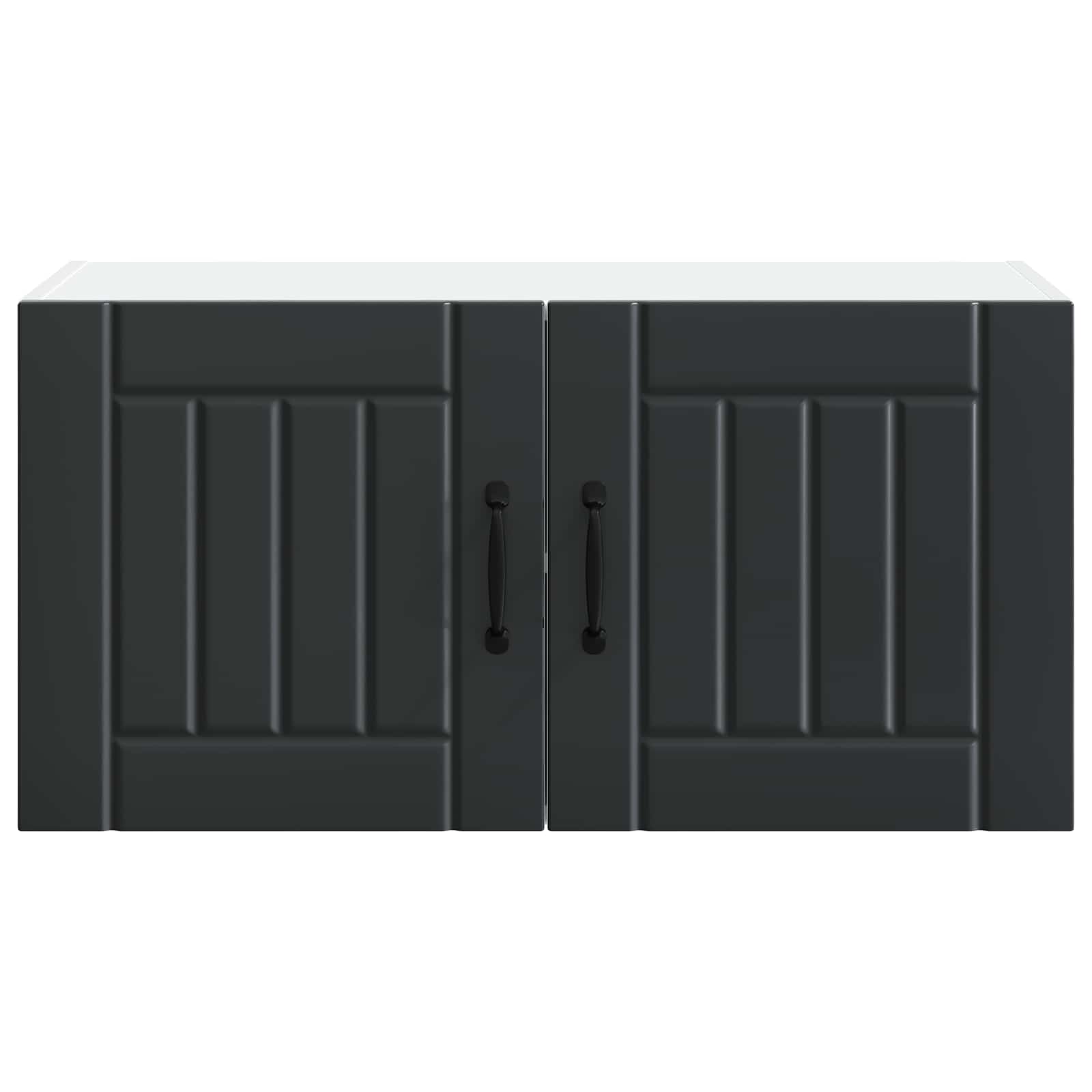 Ormar za Zid Lucca Crna 80 x 31 x 40 cm Konstruirano drvo