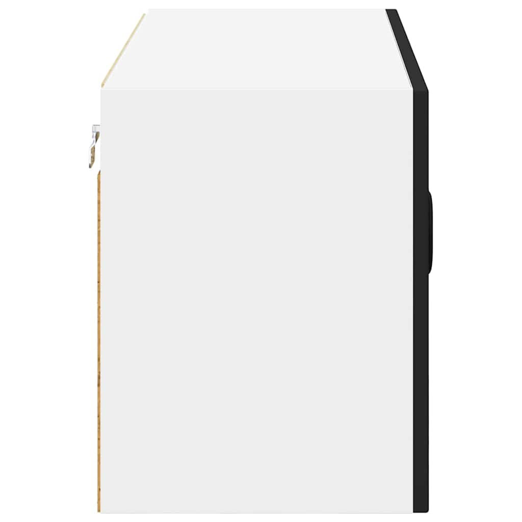 Ormar za Zid Lucca Crna 80 x 31 x 40 cm Konstruirano drvo