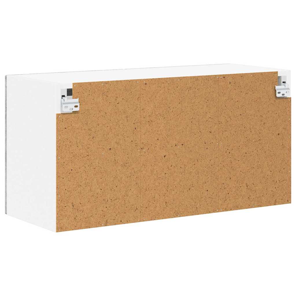 Zidni stakleni ormarić Lucca Betonska siva 80 x 31 x 40 cm
