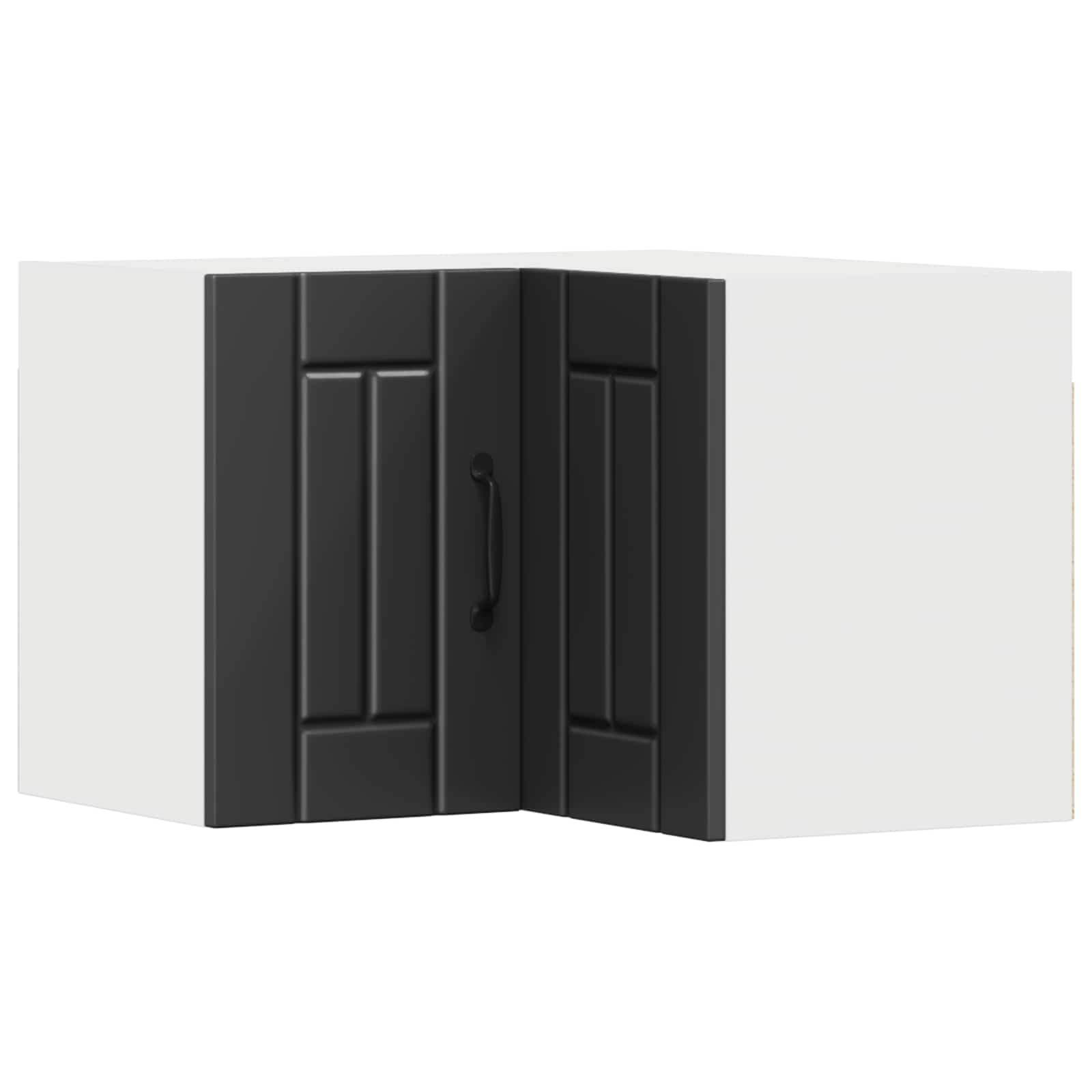 Zidni kutni ormar Lucca Crna 57 x 57 x 40 cm Konstruirano drvo