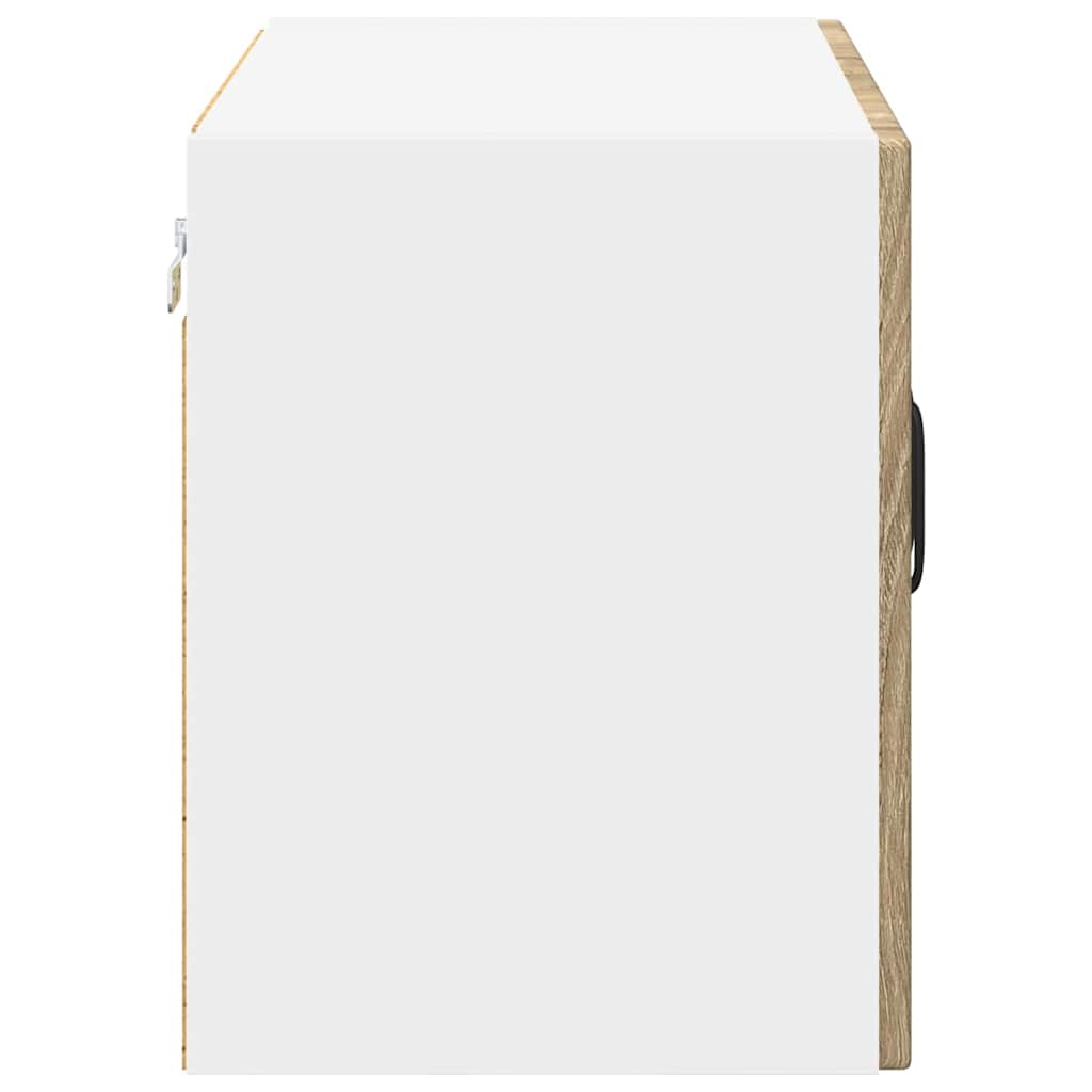 Zidni stakleni ormarić Lucca 2 pcs Hrast sonoma 60 x 31 x 40 cm