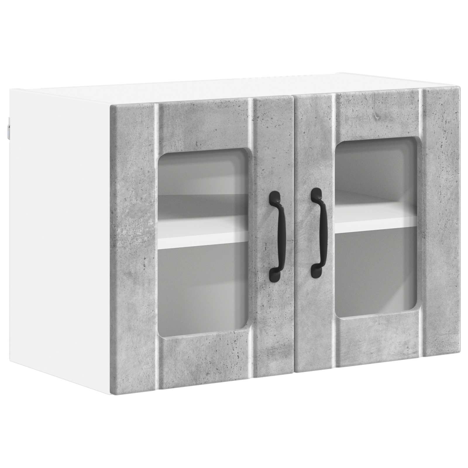 Zidni stakleni ormarić Lucca Betonska siva 60 x 31 x 40 cm