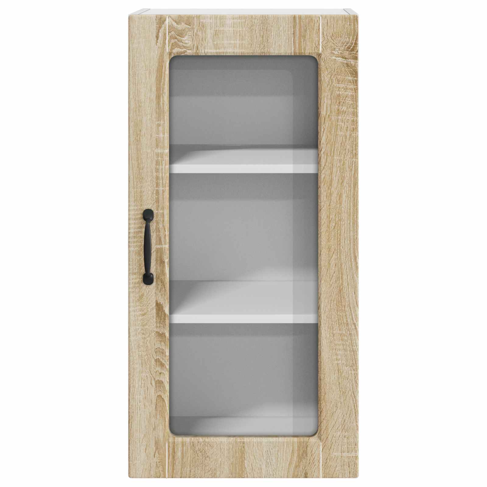 Zidni stakleni ormarić Lucca 2 pcs Hrast sonoma 40 x 31 x 80 cm