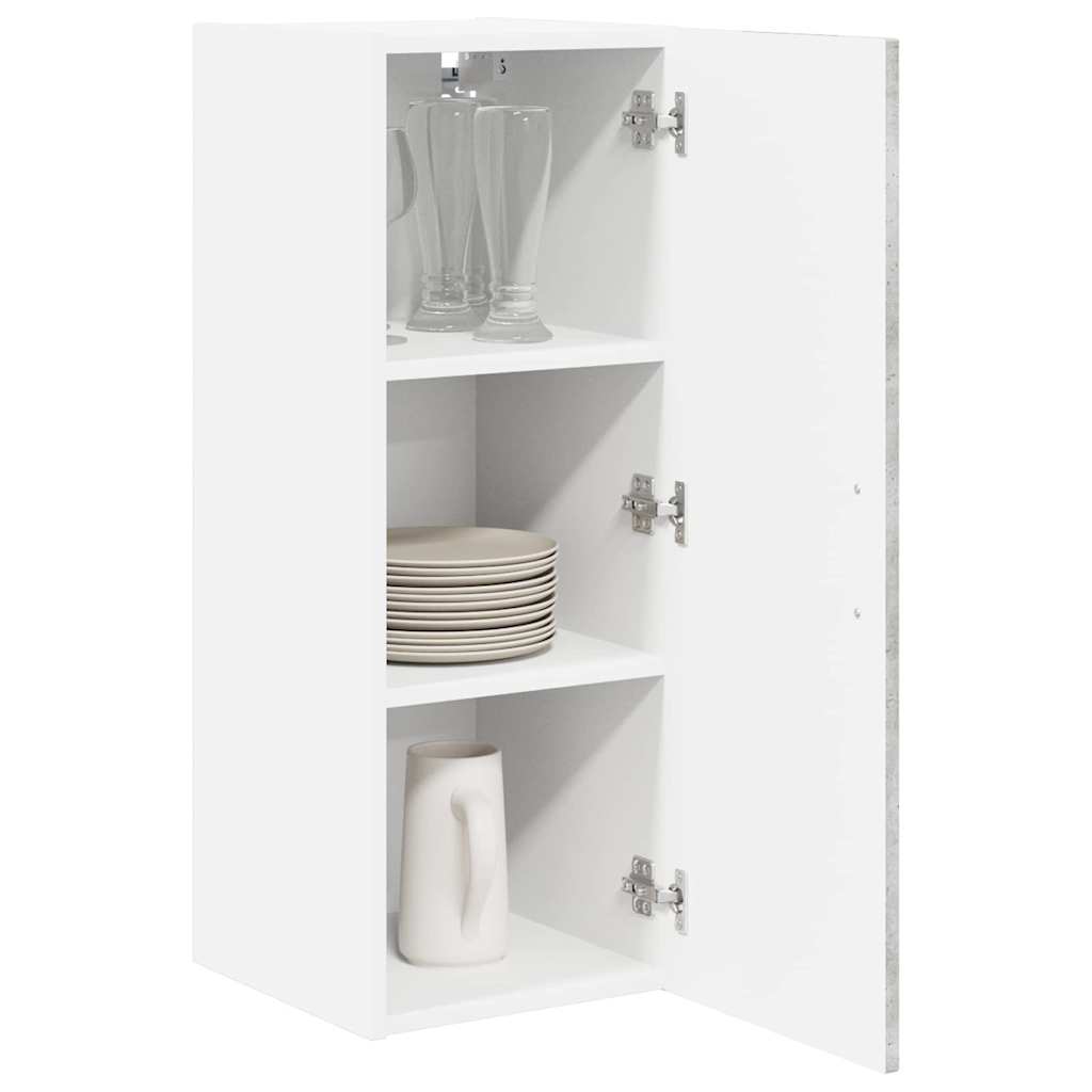 Ormar za Zid Lucca 2 pcs Betonska siva 30 x 31 x 80 cm