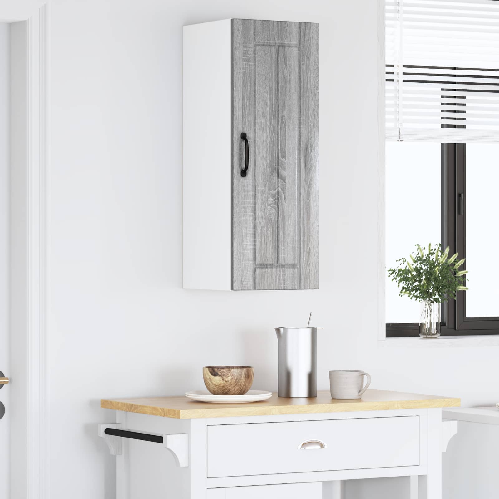 Ormar za Zid Lucca Siva sonoma 30 x 31 x 80 cm