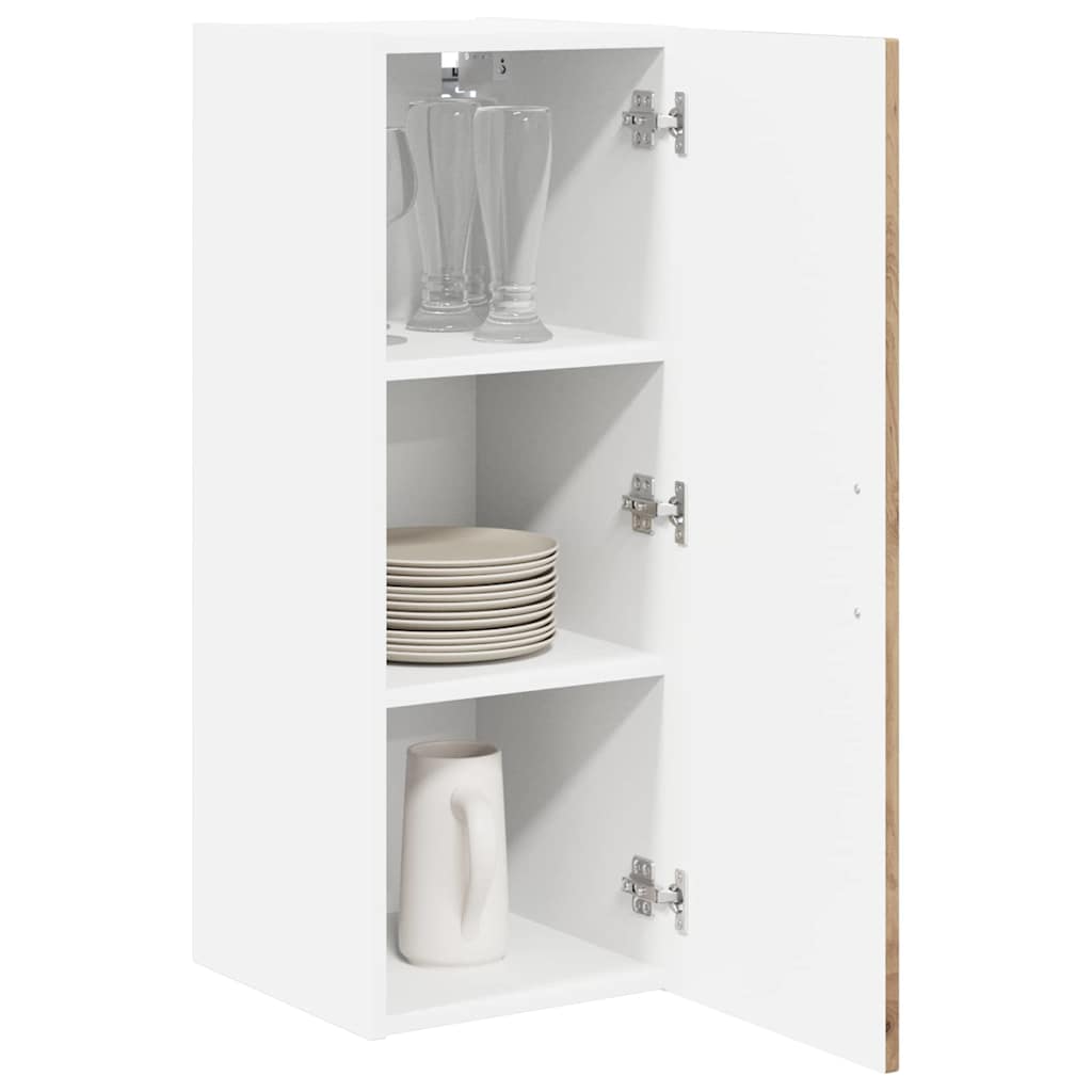 Ormar za Zid Lucca 2 pcs Hrast artisan 30 x 31 x 80 cm