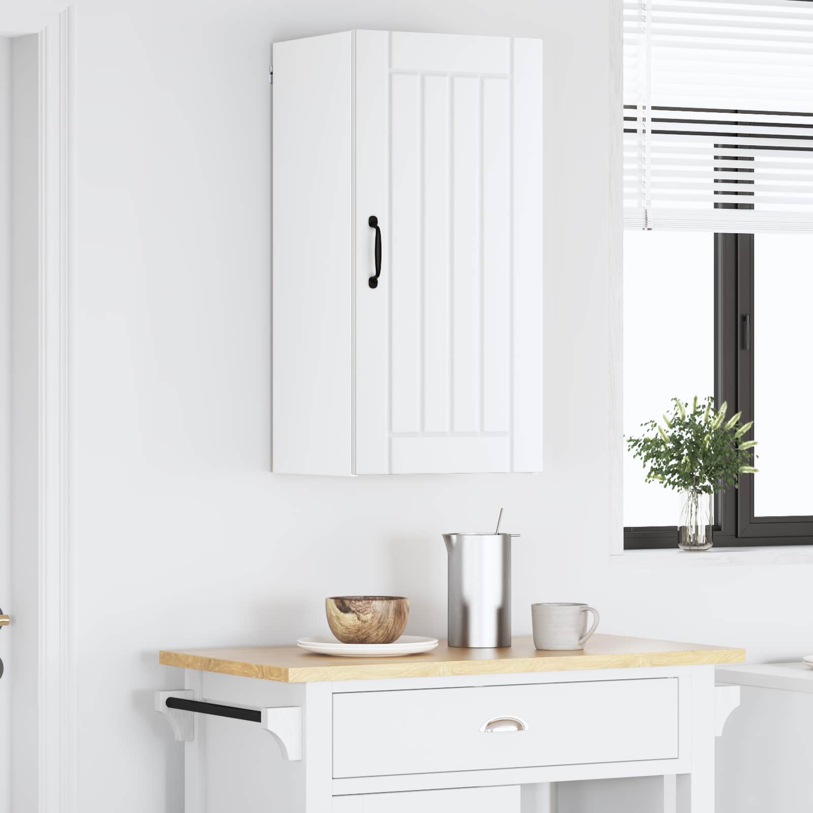 Ormar za Zid Lucca Bijela 40 x 31 x 80 cm Konstruirano drvo