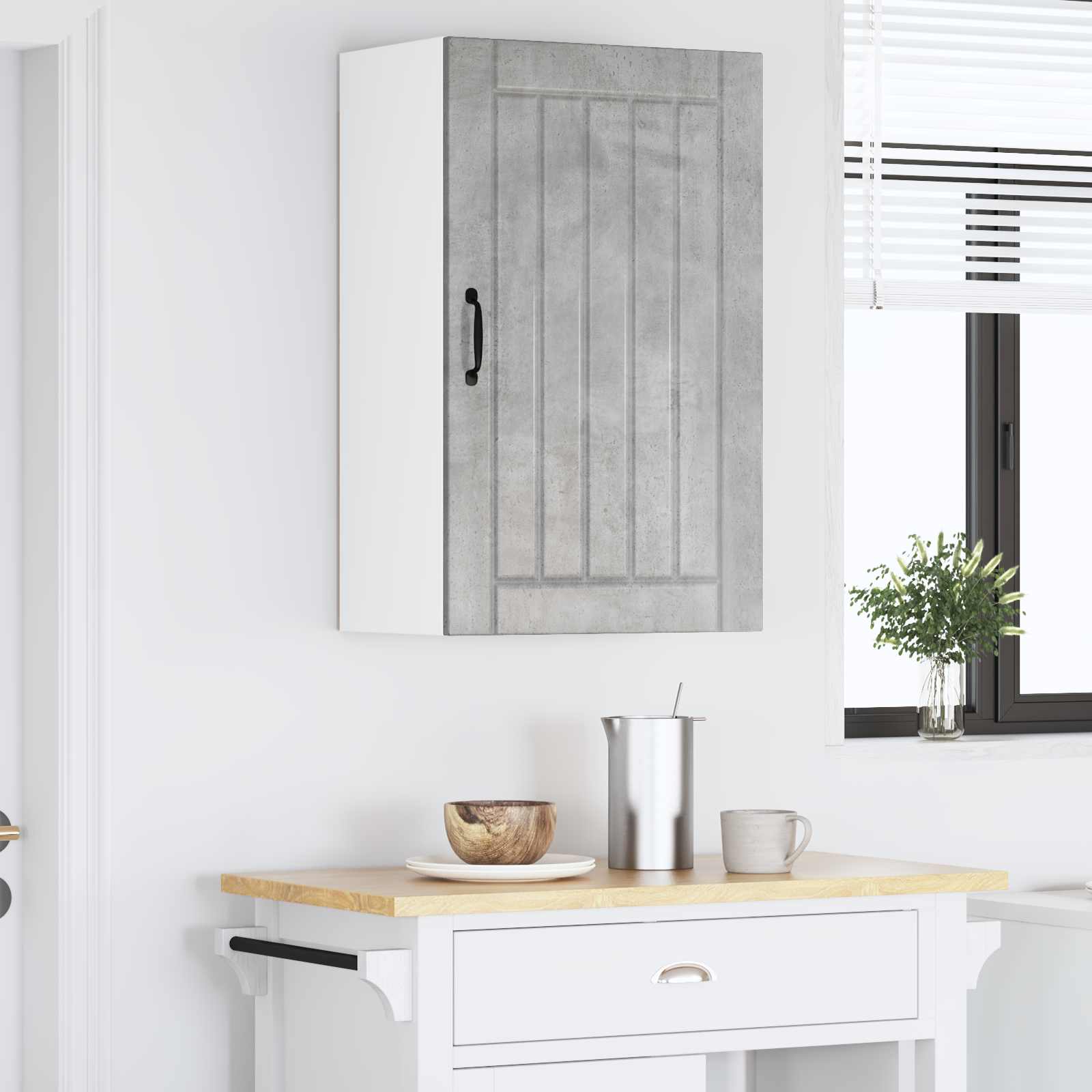 Ormar za Zid Lucca Betonska siva 50 x 31 x 80 cm