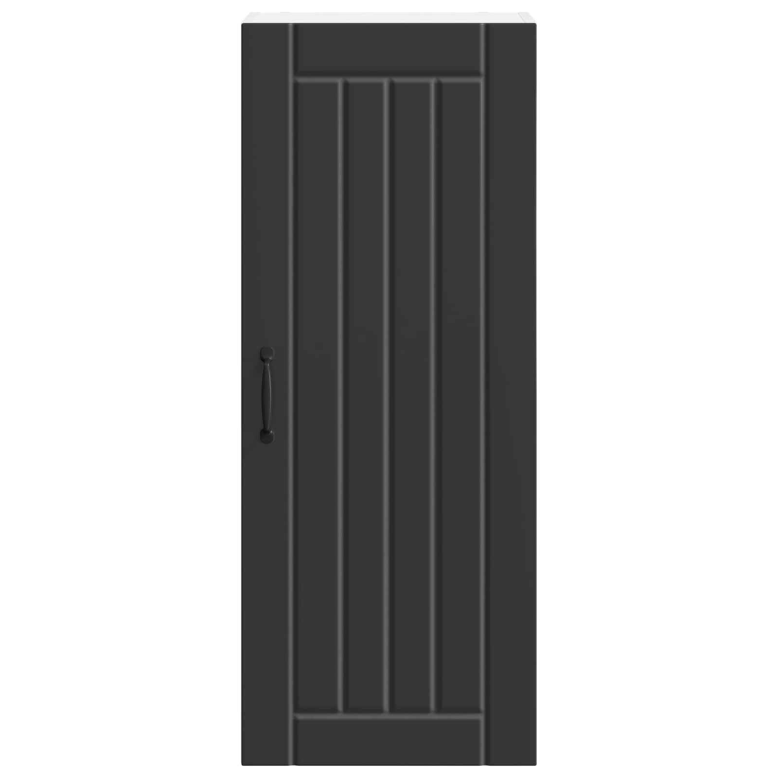 Ormar za Zid Lucca Crna 40 x 31 x 100 cm Konstruirano drvo