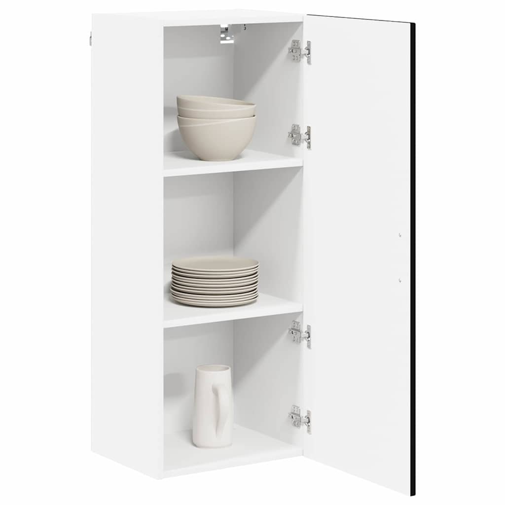 Ormar za Zid Lucca Crna 40 x 31 x 100 cm Konstruirano drvo