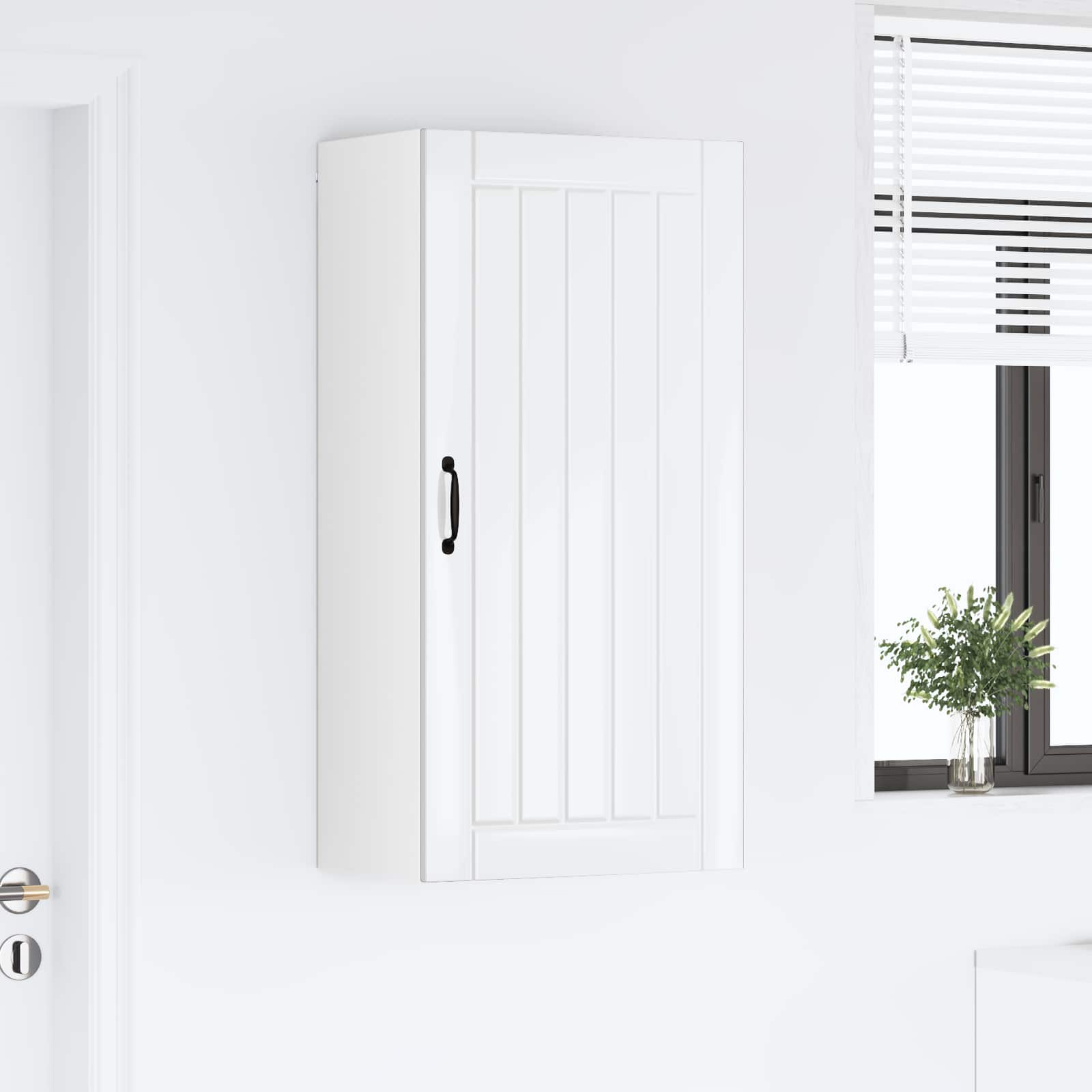 Ormar za Zid Lucca Bijela visokog sjaja 50 x 31 x 100 cm