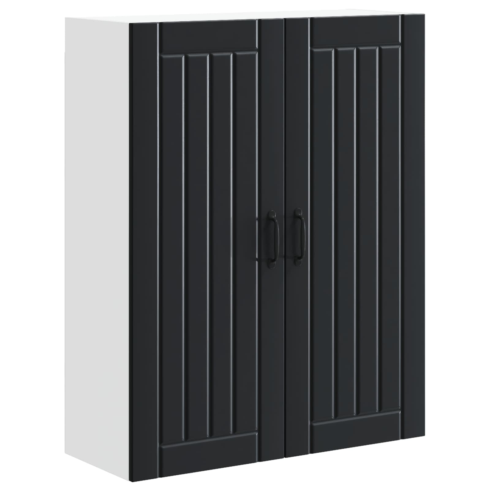 Ormar za Zid Lucca Crna 80 x 31 x 100 cm Konstruirano drvo