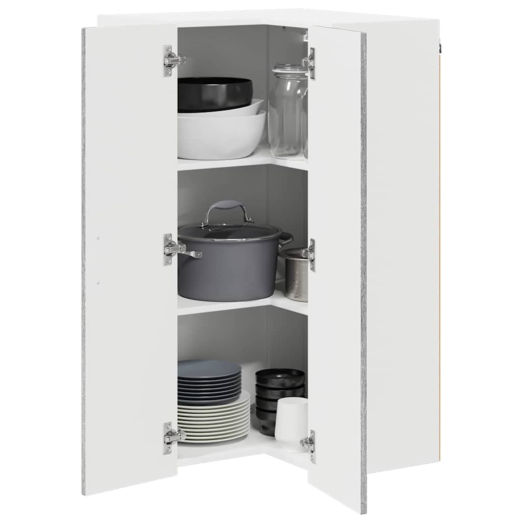 Zidni kutni ormar Lucca Siva sonoma 57 x 57 x 100 cm
