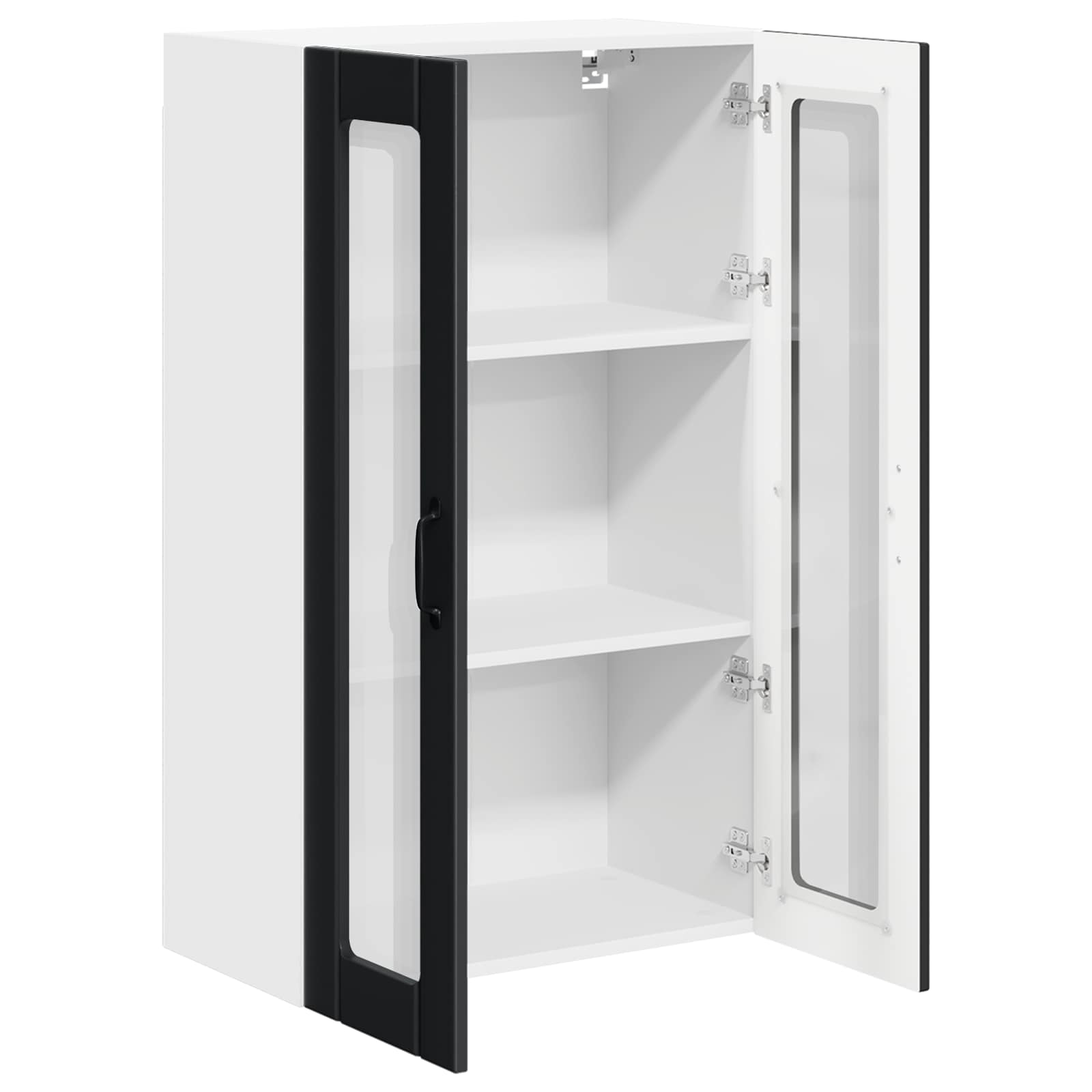 Zidni stakleni ormarić Lucca Crna 60 x 31 x 100 cm