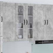 Zidni stakleni ormarić Lucca Betonska siva 60 x 31 x 100 cm