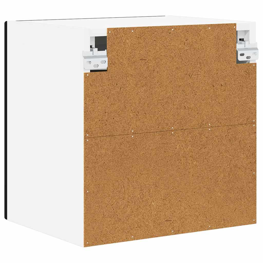 Zidni stakleni ormarić 2 pcs Crna 40 x 31 x 40 cm
