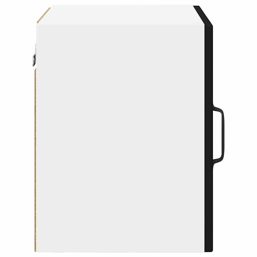 Zidni stakleni ormarić 2 pcs Crna 40 x 31 x 40 cm