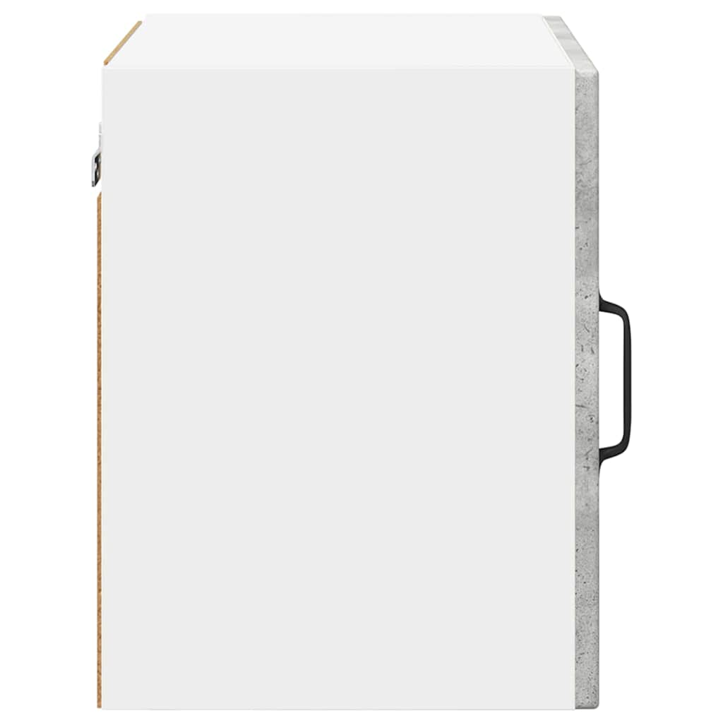 Zidni stakleni ormarić 2 pcs Betonski sivi 40 x 31 x 40 cm