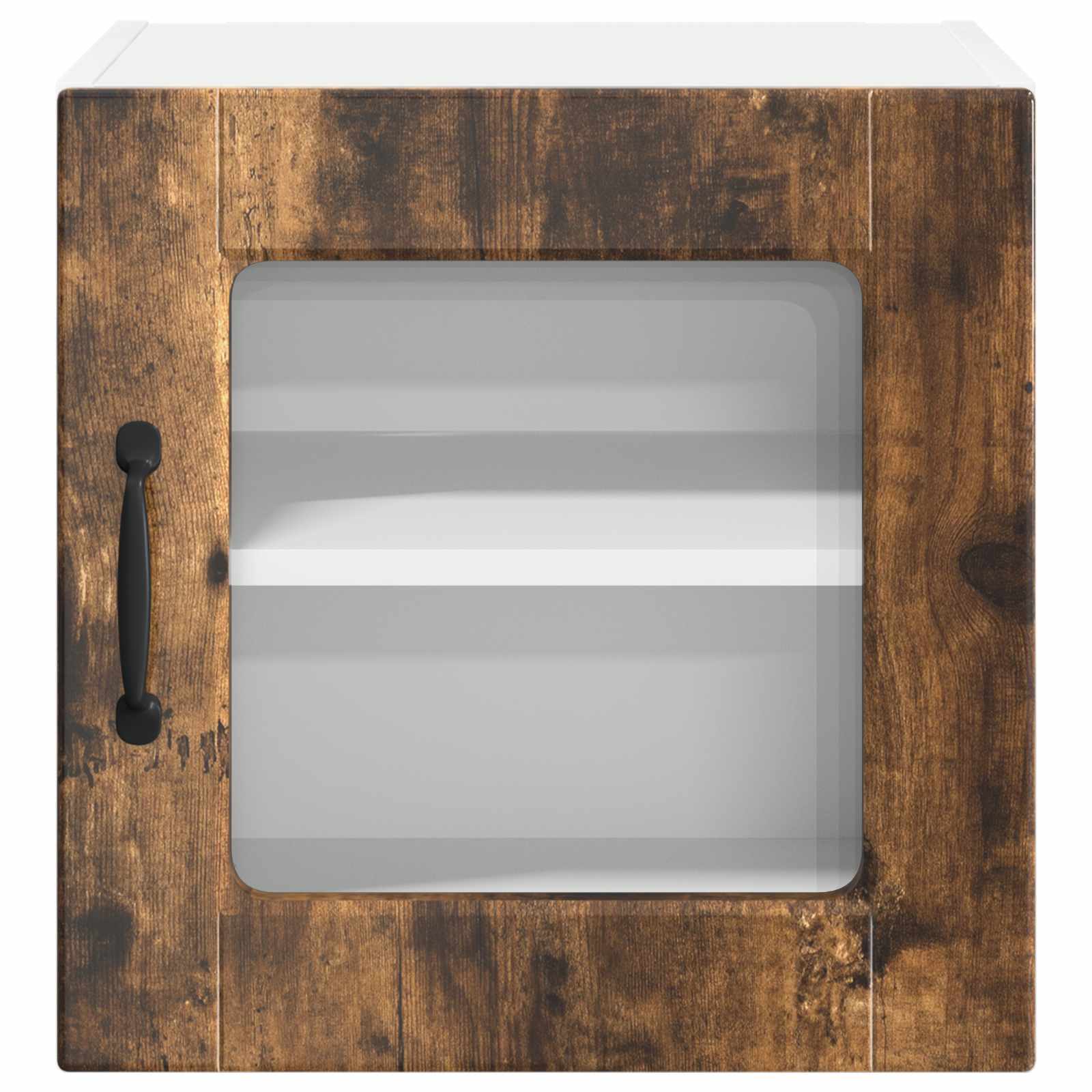Zidni stakleni ormarić 2 pcs Dimljeni hrast 40 x 31 x 40 cm