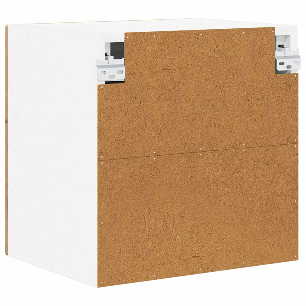 Zidni stakleni ormarić 2 pcs Umjetnički hrast 40 x 31 x 40 cm