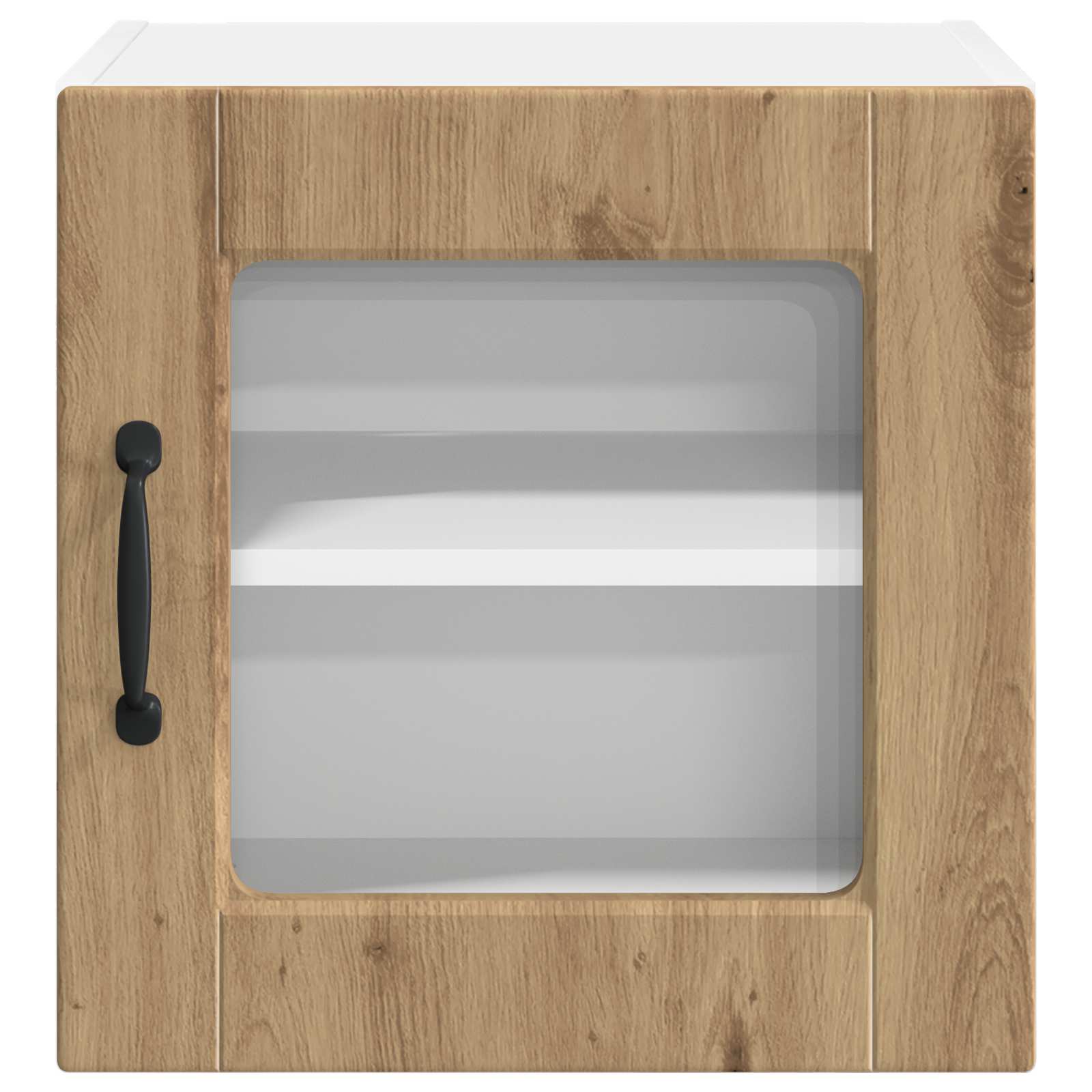Zidni stakleni ormarić 2 pcs Umjetnički hrast 40 x 31 x 40 cm