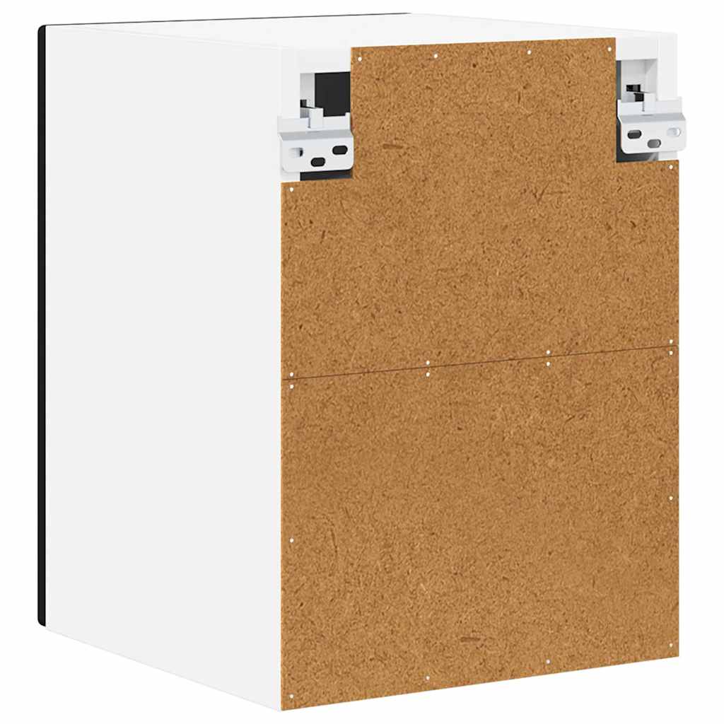 Ormar za Zid 2 pcs Crna 30 x 31 x 40 cm Konstruirano drvo