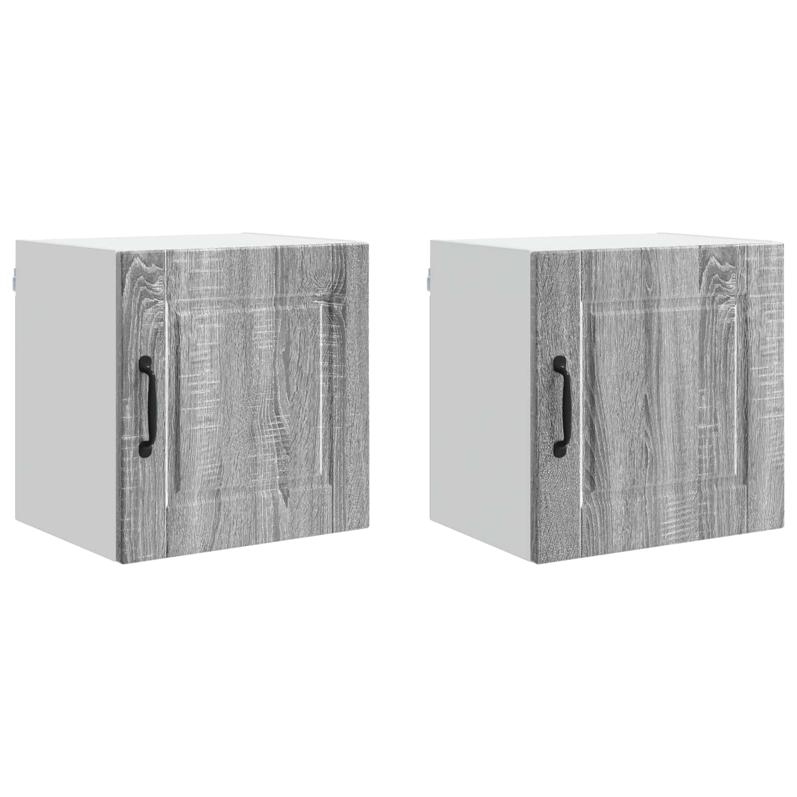 Ormar za Zid 2 pcs Siva Sonoma 40 x 31 x 40 cm