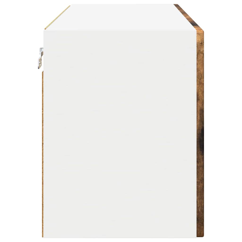 Zidni stakleni ormarić Dimljeni hrast 80 x 31 x 40 cm