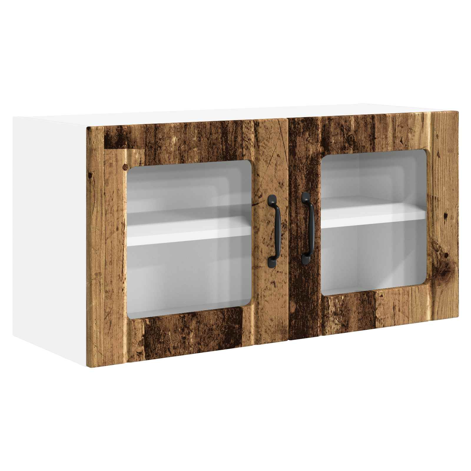 Zidni stakleni ormarić Staro drvo 80 x 31 x 40 cm