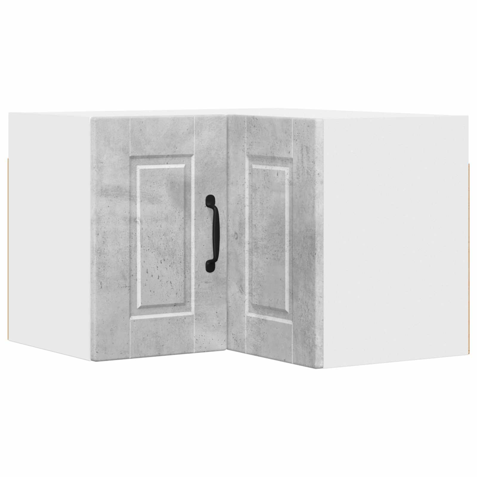 Zidni kutni ormar Betonski sivi 57 x 57 x 40 cm