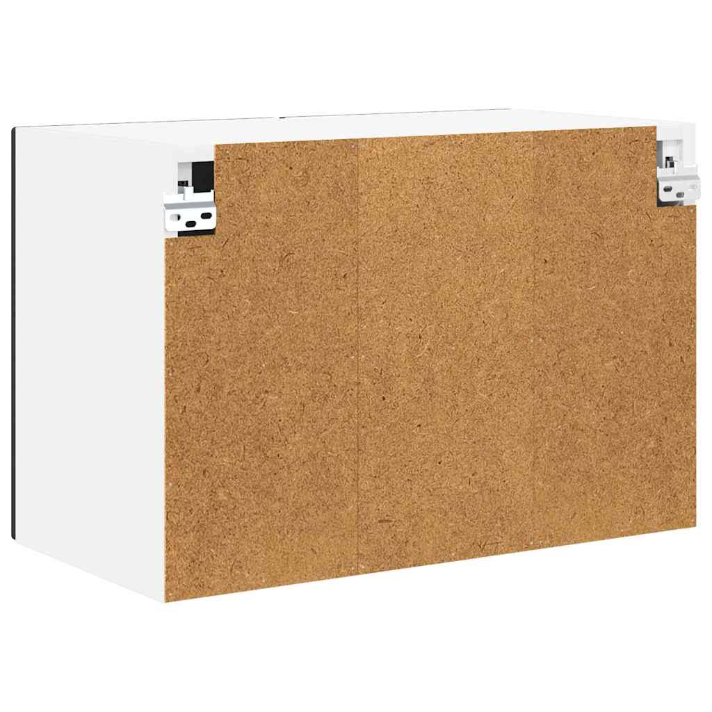 Zidni stakleni ormarić Crna 60 x 31 x 40 cm Konstruirano drvo