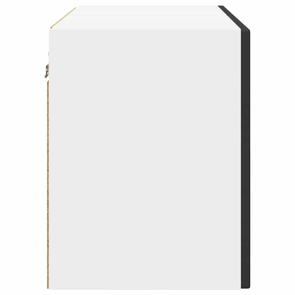 Zidni stakleni ormarić Crna 60 x 31 x 40 cm Konstruirano drvo