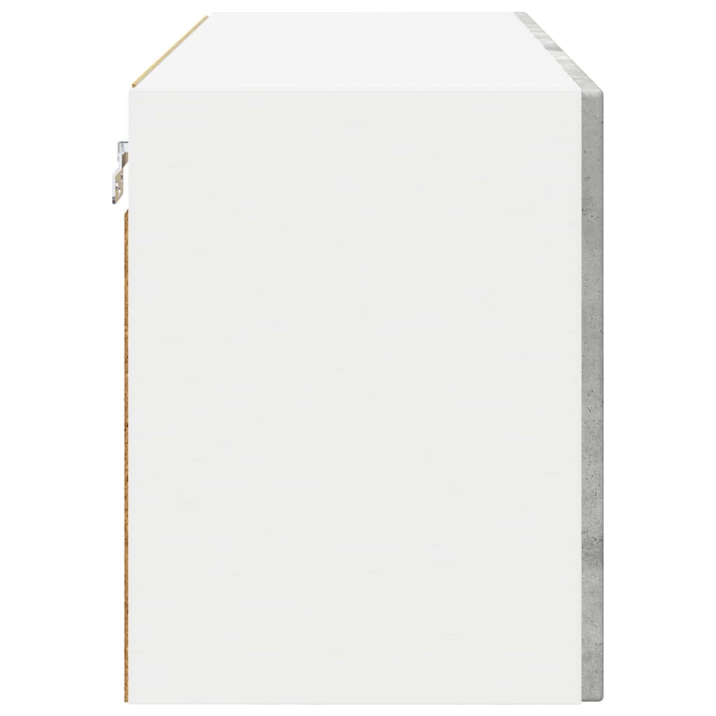 Zidni stakleni ormarić Betonski sivi 60 x 31 x 40 cm