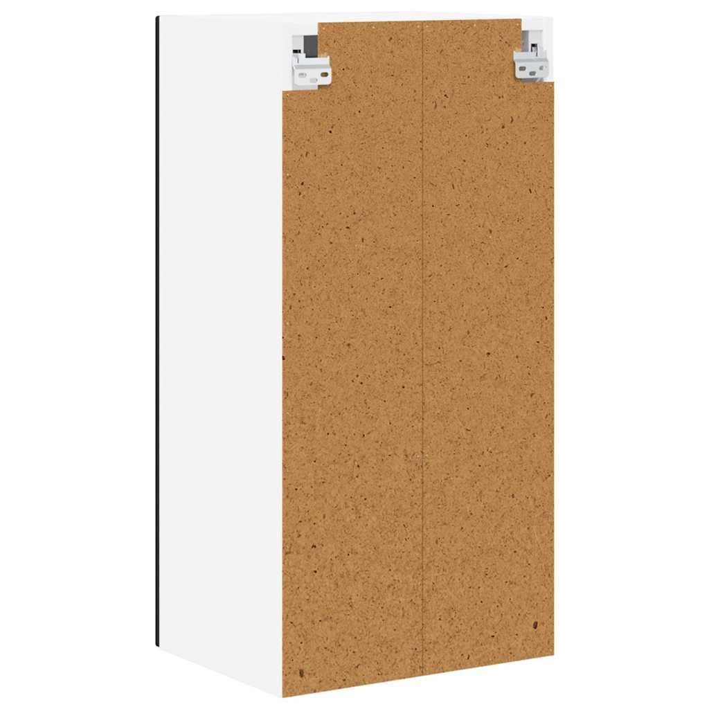 Zidni stakleni ormarić Crna 40 x 31 x 80 cm Konstruirano drvo