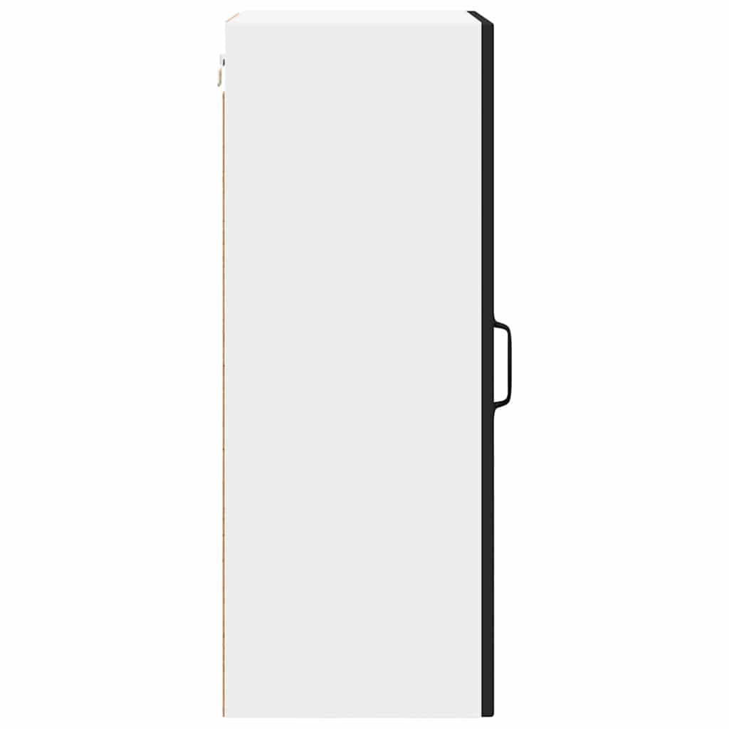 Zidni stakleni ormar 2 pcs Crna 40 x 31 x 80 cm