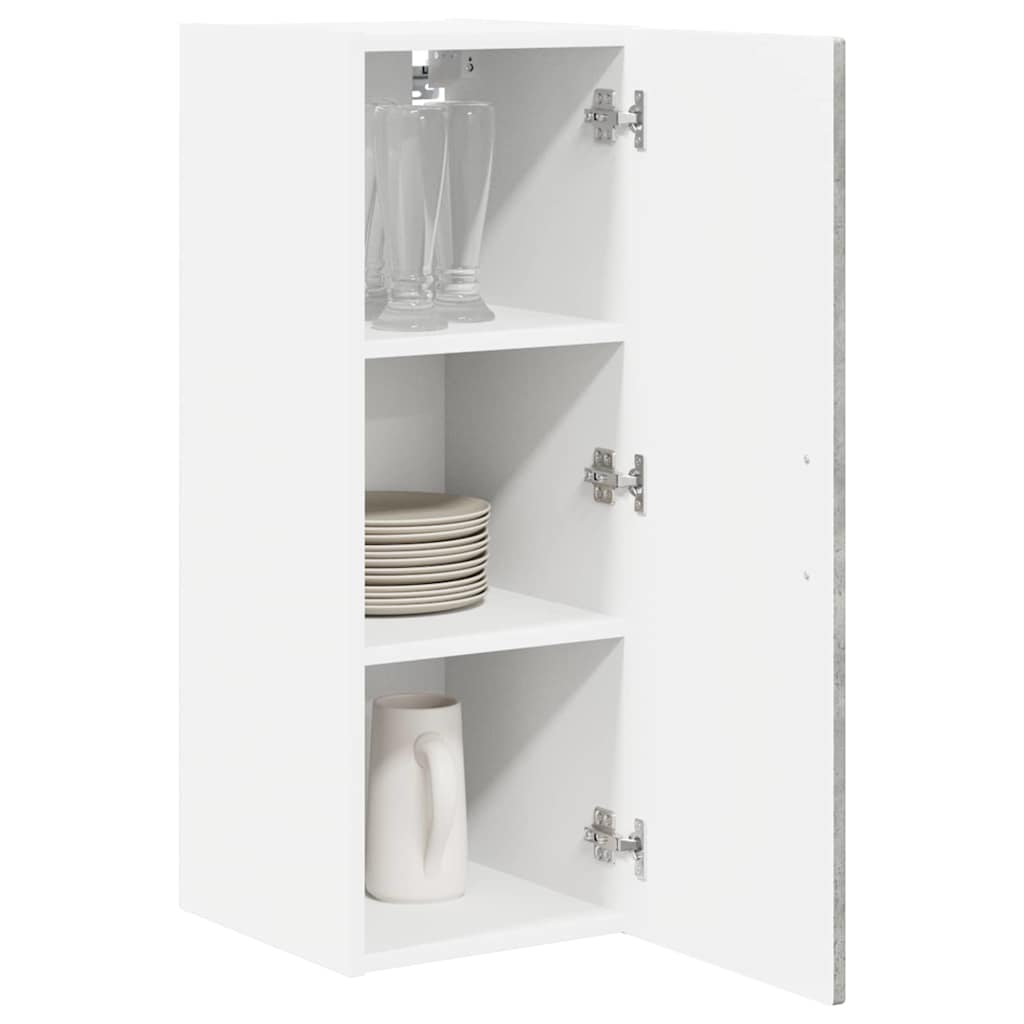Ormar za Zid Betonski sivi 30 x 31 x 80 cm Konstruirano drvo