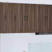 Ormar za Zid 2 pcs Smeđi hrast 30 x 31 x 80 cm