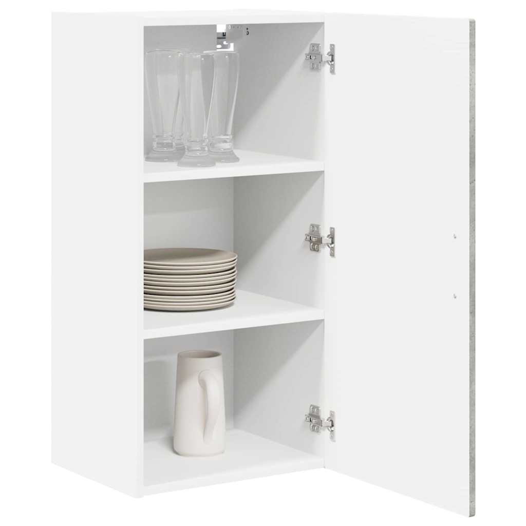Ormar za Zid Betonski sivi 40 x 31 x 80 cm Konstruirano drvo