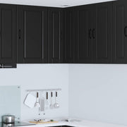 Zidni kutni ormar Crna 57 x 57 x 80 cm Konstruirano drvo