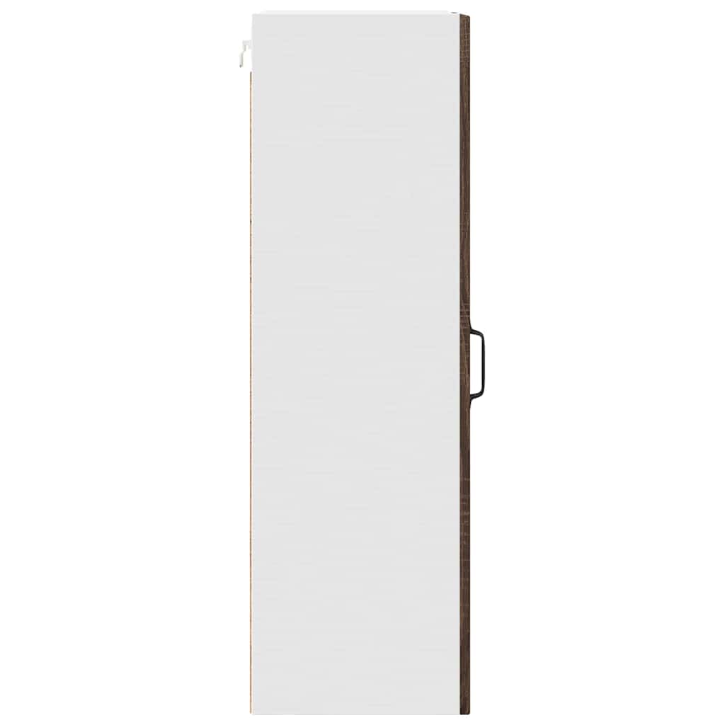 Zidni stakleni ormarić Smeđi hrast 40 x 31 x 100 cm