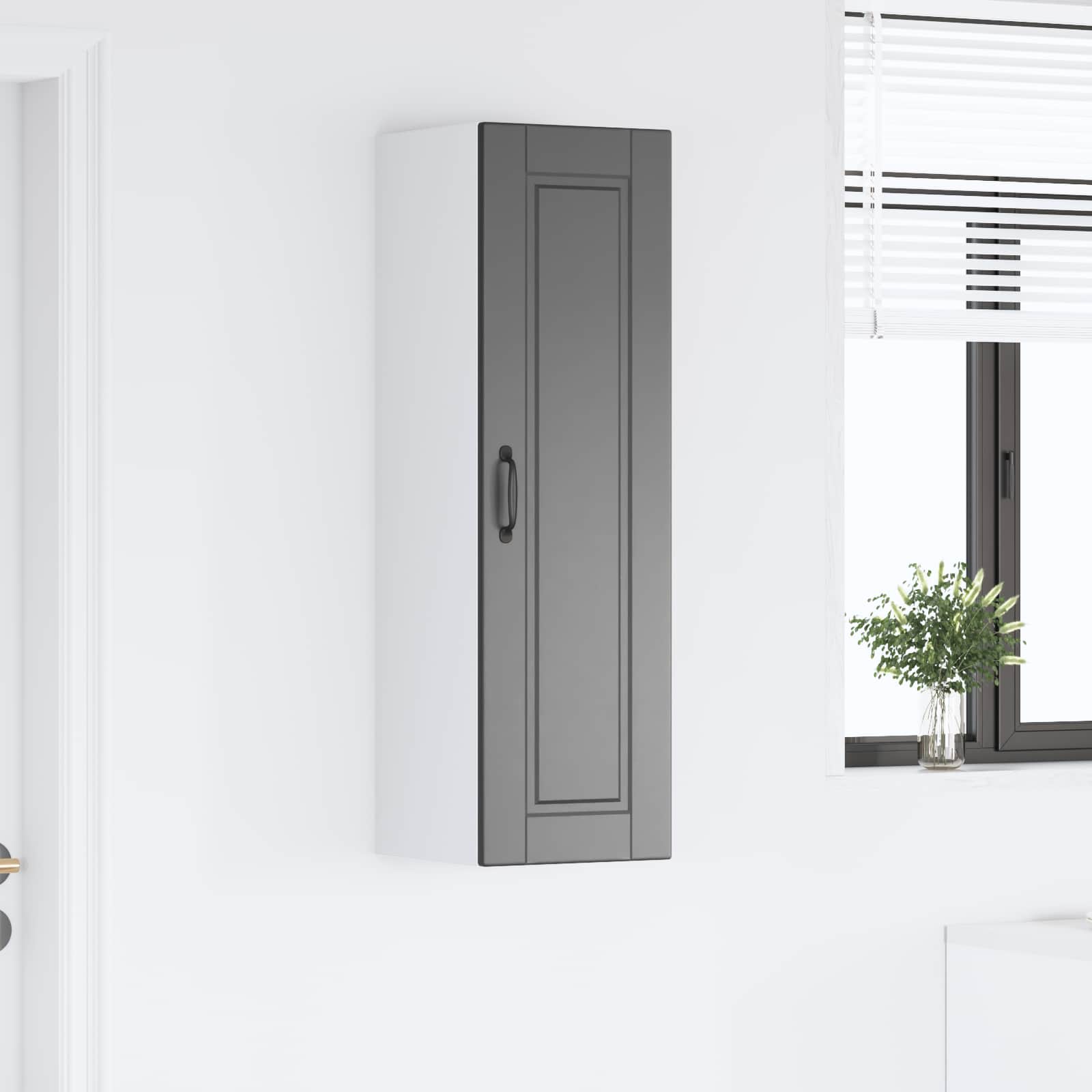Ormar za Zid Crna 30 x 31 x 100 cm Konstruirano drvo