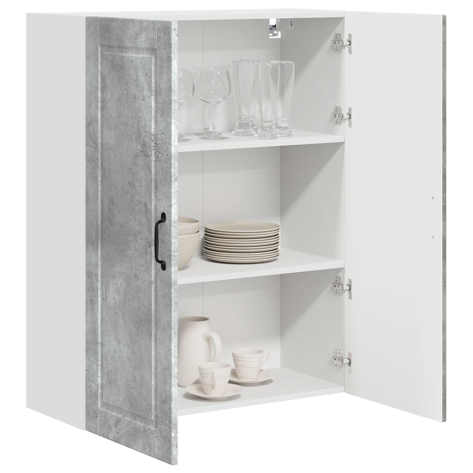 Ormar za Zid Betonski sivi 80 x 31 x 100 cm Konstruirano drvo