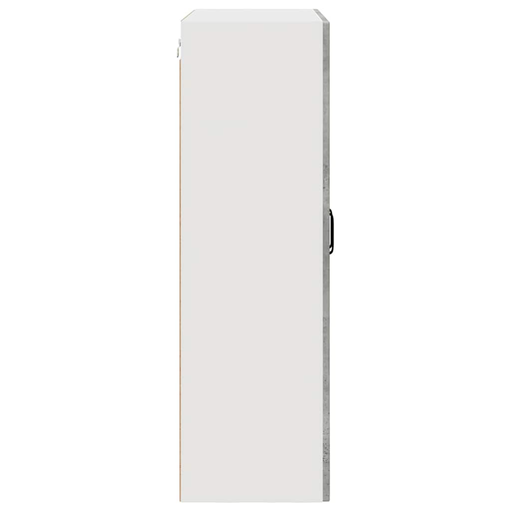 Ormar za Zid Betonski sivi 80 x 31 x 100 cm Konstruirano drvo